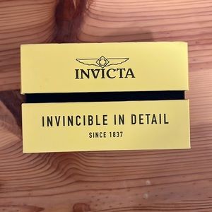 Brand new Invicta Chronograph S1 Rally watch with orange watch band.